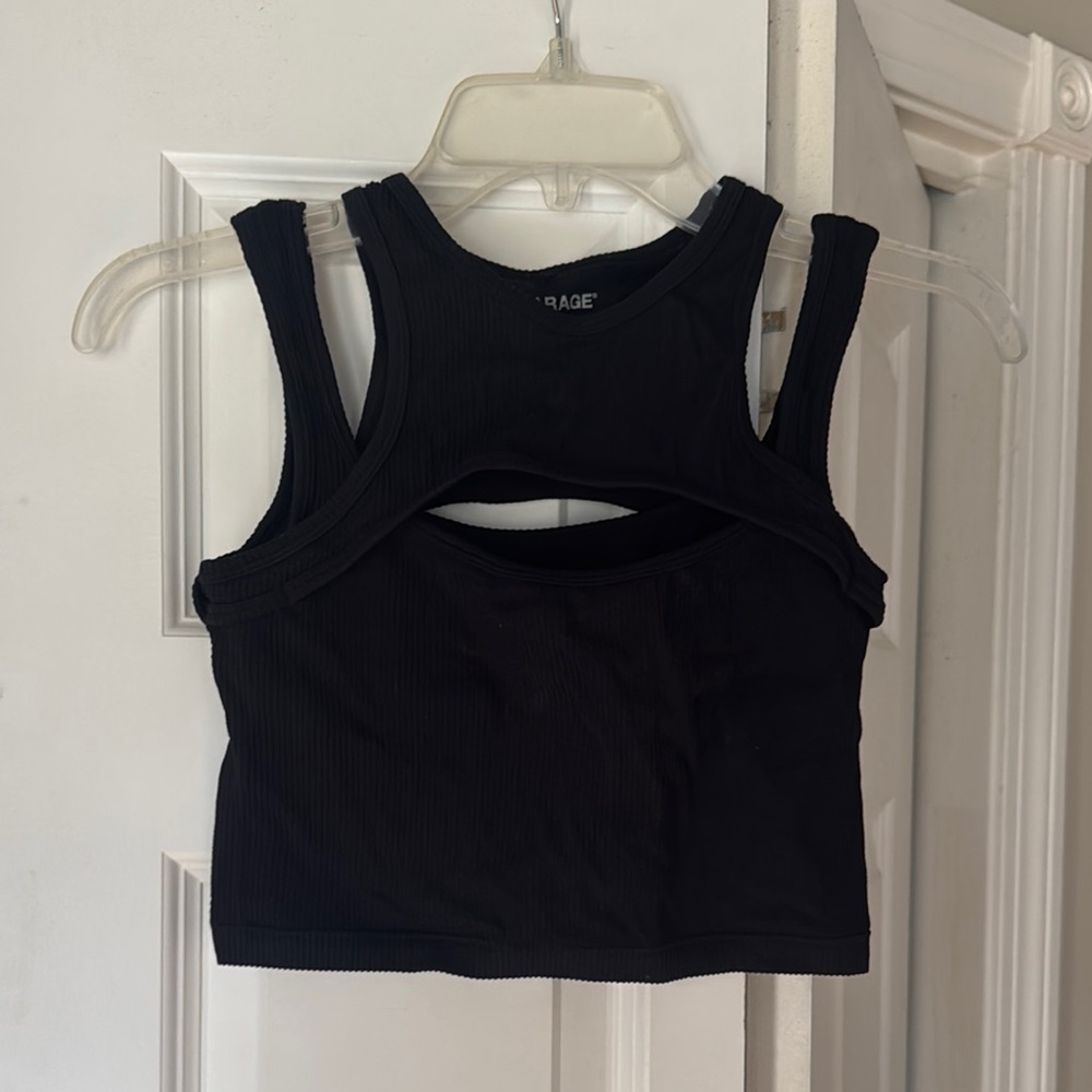 Garage Black Tank Top